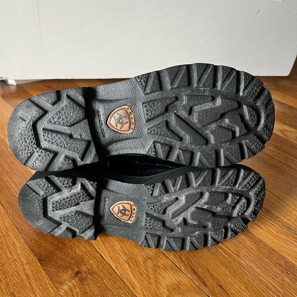 Ariat FATBABY Black Gator/Sand Boots Women’s Sz 8B - Picture 6 of 8